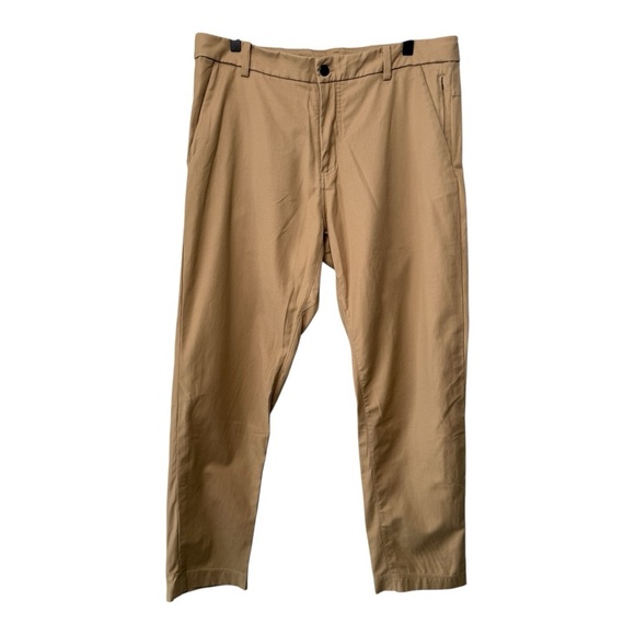 Lululemon ABC Slim Pants, Men’s Tech Pants, Commuter Pants Tan Size 34 Utilitech - Picture 2 of 16